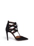 Main View - Click To Enlarge - AQUAZZURA - 'Belgravia' stud caged suede pumps