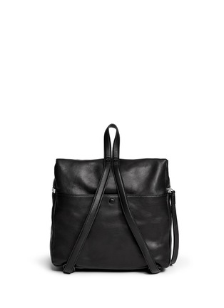 Back View - Click To Enlarge - KARA - Medium smooth leather backpack