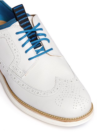 Detail View - Click To Enlarge -  - 'LunarGrand' neoprene leather Derbies