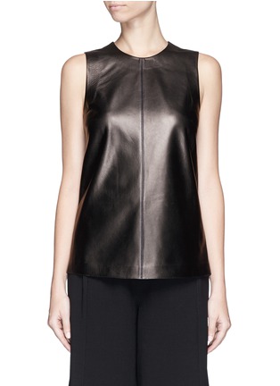 Main View - Click To Enlarge - PROENZA SCHOULER - Vent back leather tank top