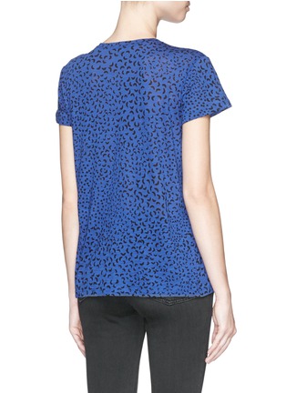 Back View - Click To Enlarge - PROENZA SCHOULER - Abstract star print tissue jersey T-shirt