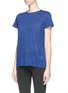 Front View - Click To Enlarge - PROENZA SCHOULER - Abstract star print tissue jersey T-shirt