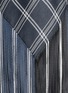 Detail View - Click To Enlarge - PROENZA SCHOULER - Plaid hemp-linen basketweave asymmetric fringe top