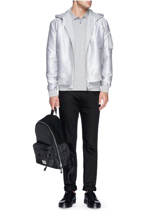 Detail View - Click To Enlarge - EASTPAK - x Jean Paul Gaultier bomber backpack