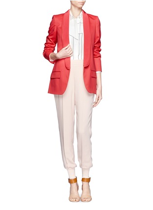 Figure View - Click To Enlarge - STELLA MCCARTNEY - Triple shawl lapel tuxedo jacket