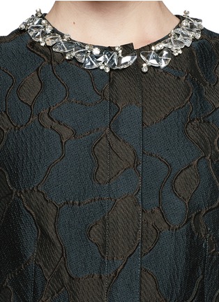 Detail View - Click To Enlarge - 3.1 PHILLIP LIM - Crystal neckline embroidered dress