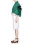 Figure View - Click To Enlarge - SACAI - Sheer trim perforated panel bomber jacket