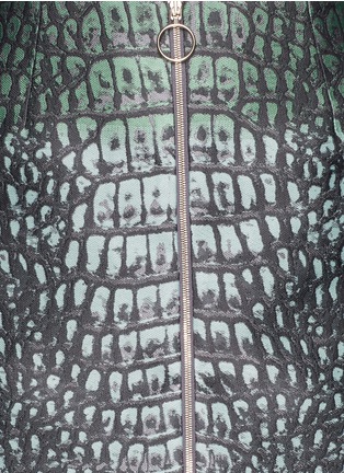 Detail View - Click To Enlarge - STELLA MCCARTNEY - Croc jacquard skirt