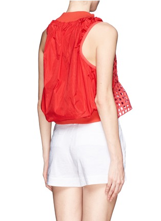 Back View - Click To Enlarge - SACAI - Weaved top eyelet top