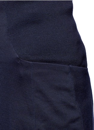 Detail View - Click To Enlarge - TOGA ARCHIVES - Leather suspender stretch pencil skirt