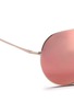 Detail View - Click To Enlarge - MATTHEW WILLIAMSON - x Linda Farrow stainless steel aviator mirror sunglasses
