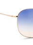 Detail View - Click To Enlarge - MATTHEW WILLIAMSON - x Linda Farrow stainless steel gradient aviator sunglasses