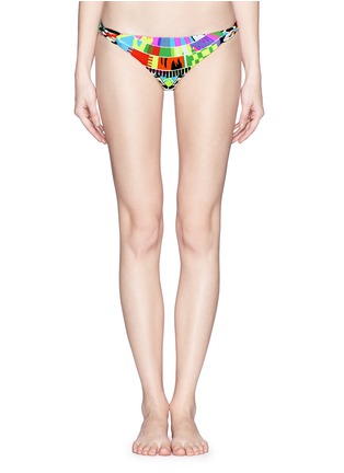 Main View - Click To Enlarge - MARA HOFFMAN - 'Jaguar' basketweave side reversible bikini bottoms