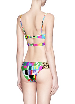 Back View - Click To Enlarge - MARA HOFFMAN - 'Jaguar' cutout back bikini bralet