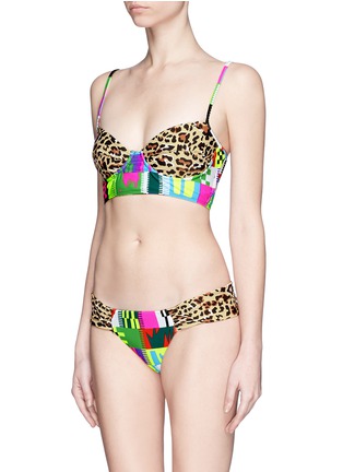 Front View - Click To Enlarge - MARA HOFFMAN - 'Jaguar' cutout back bikini bralet