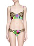 Main View - Click To Enlarge - MARA HOFFMAN - 'Jaguar' cutout back bikini bralet