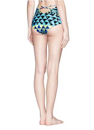 Back View - Click To Enlarge - MARA HOFFMAN - Cutout high waist bikini bottoms