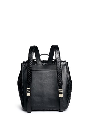 Back View - Click To Enlarge - PROENZA SCHOULER - 'PS Courier' python backpack