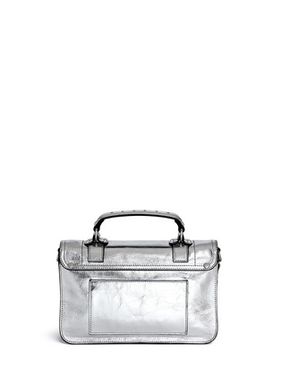 Back View - Click To Enlarge - PROENZA SCHOULER - 'PS1' tiny metallic leather satchel