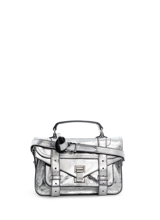 Main View - Click To Enlarge - PROENZA SCHOULER - 'PS1' tiny metallic leather satchel