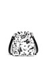 Back View - Click To Enlarge - PROENZA SCHOULER - Feather print medium leather bucket bag