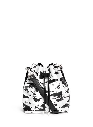 Main View - Click To Enlarge - PROENZA SCHOULER - Feather print medium leather bucket bag