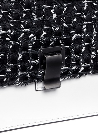 Detail View - Click To Enlarge - PROENZA SCHOULER - Interwoven leather small lunch bag