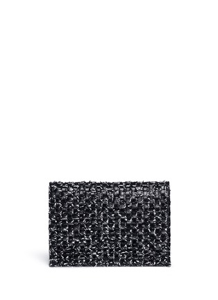 Back View - Click To Enlarge - PROENZA SCHOULER - Interwoven leather small lunch bag