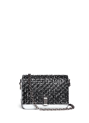 Main View - Click To Enlarge - PROENZA SCHOULER - 'PS Courier' small interwoven leather bag