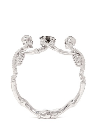 Main View - Click To Enlarge - ALEXANDER MCQUEEN - Skeleton crystal bracelet