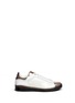 Main View - Click To Enlarge - ALEXANDER MCQUEEN - Mirror trim cracked leather sneakers