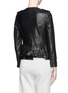 Back View - Click To Enlarge - 3.1 PHILLIP LIM - Ruffle trim lamb leather jacket