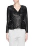 Main View - Click To Enlarge - 3.1 PHILLIP LIM - Ruffle trim lamb leather jacket