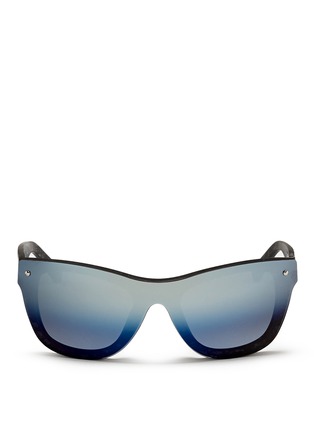 Main View - Click To Enlarge - 3.1 PHILLIP LIM - x Linda Farrow single lens D-frame sunglasses