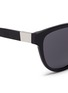 Detail View - Click To Enlarge - THE ROW - x Linda Farrow leather temple cat eye sunglasses