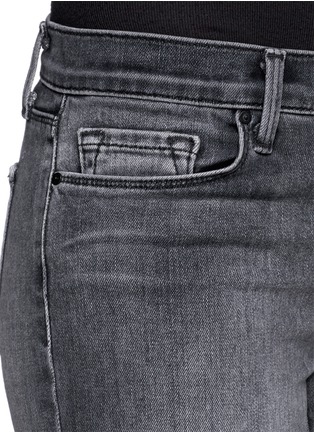 Detail View - Click To Enlarge - J BRAND - Washed cropped skinny jeans