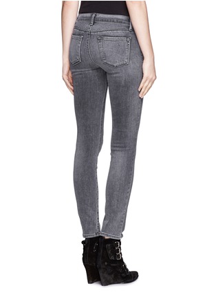 Back View - Click To Enlarge - J BRAND - Washed cropped skinny jeans