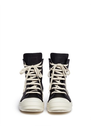Figure View - Click To Enlarge - RICK OWENS  - High top sneakers