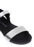 Detail View - Click To Enlarge - PEDRO GARCIA  - 'Jenel' metallic cubic strap sandals