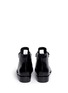 Back View - Click To Enlarge - ACNE STUDIOS - 'Allea' contrast grommet buckle leather boots