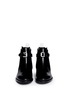 Figure View - Click To Enlarge - ACNE STUDIOS - 'Allea' contrast grommet buckle leather boots