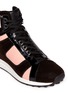 Detail View - Click To Enlarge - 3.1 PHILLIP LIM - 'Trance' felt trim leather sneakers