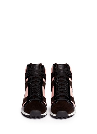 Figure View - Click To Enlarge - 3.1 PHILLIP LIM - 'Trance' felt trim leather sneakers