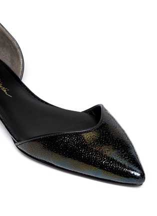 Detail View - Click To Enlarge - 3.1 PHILLIP LIM - 'Devon' iridescent leather d'Orsay flats