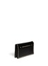 Front View - Click To Enlarge - VALENTINO GARAVANI - 'Rockstud' leather flap clutch