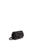 Figure View - Click To Enlarge - VALENTINO GARAVANI - 'Rockstud Noir' mini leather flap satchel