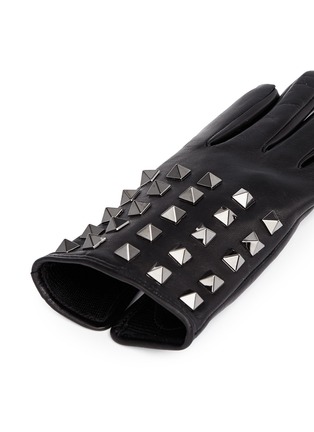 Detail View - Click To Enlarge - VALENTINO GARAVANI - 'Rockstud' leather gloves