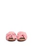 Front View - Click To Enlarge - SAM EDELMAN - 'Henna' suede bow cork slide sandals