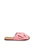 Main View - Click To Enlarge - SAM EDELMAN - 'Henna' suede bow cork slide sandals