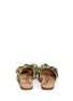 Back View - Click To Enlarge - SAM EDELMAN - 'Henna' woven bow cork slide sandals